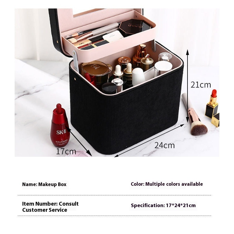 Large Capacity Cosmetic Case Portable Storage Box