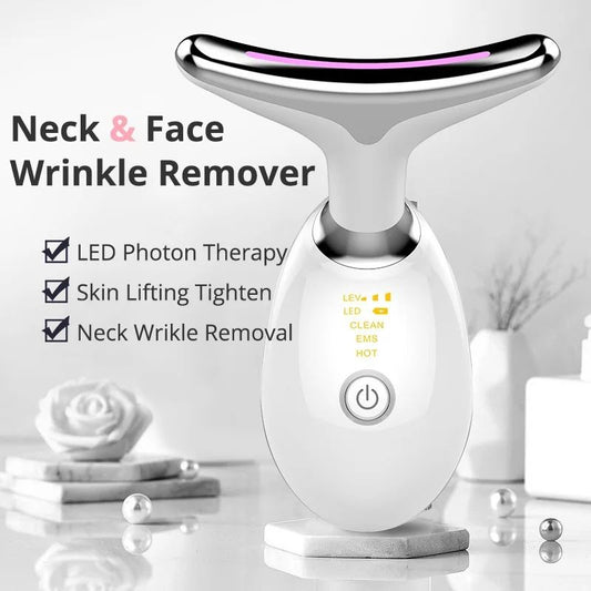Hot sale three-color neck care massager, face lifting and firming beauty instrument, neck wrinkle removal, nasolabial fold beauty instrument